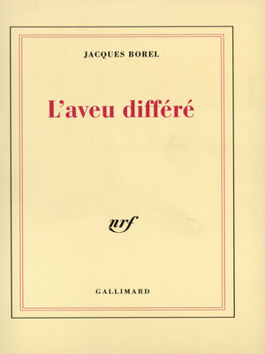 L'Aveu différé - ebook
